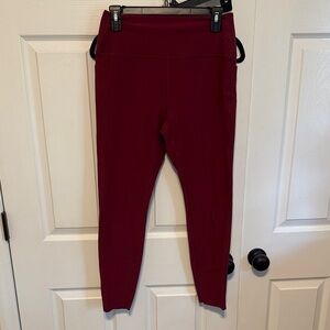 Peloton Maroon Leggings